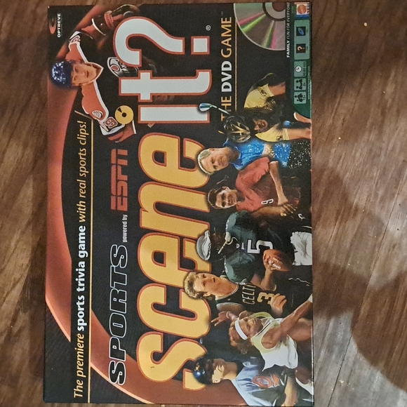 SceneIt? Premier sports ESPN trivia game with DVD. New. Never used. - Picture 1 of 6